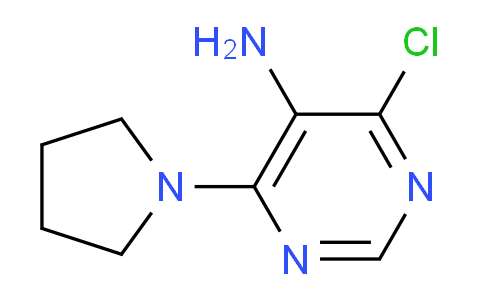 CAS No. 626217-76-3, 4-Chloro-6-(pyrrolidin-1-yl)pyrimidin-5-amine