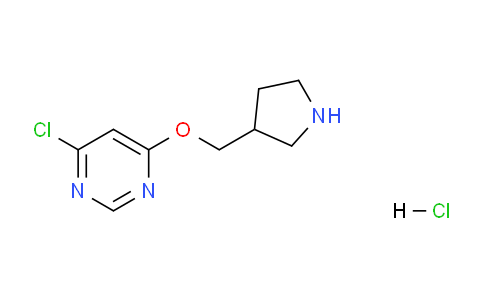 CAS No. 1220038-29-8, 4-Chloro-6-(pyrrolidin-3-ylmethoxy)pyrimidine hydrochloride