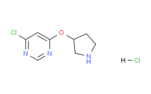 CAS No. 1220020-60-9, 4-Chloro-6-(pyrrolidin-3-yloxy)pyrimidine hydrochloride