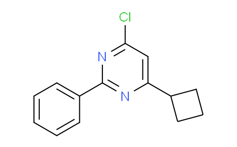 CAS No. 1707369-98-9, 4-Chloro-6-cyclobutyl-2-phenylpyrimidine