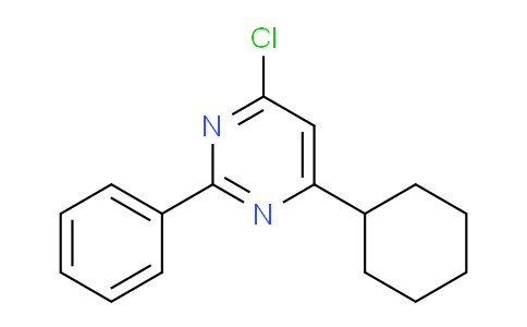 CAS No. 1713648-46-4, 4-Chloro-6-cyclohexyl-2-phenylpyrimidine