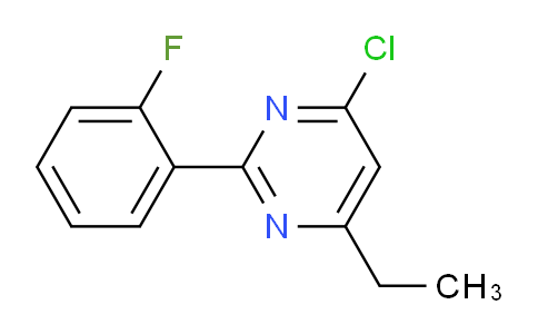 CAS No. 1239845-85-2, 4-Chloro-6-ethyl-2-(2-fluorophenyl)pyrimidine
