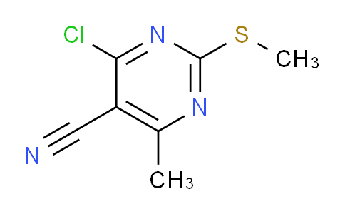 CAS No. 1208170-17-5, 4-Chloro-6-methyl-2-(methylthio)pyrimidine-5-carbonitrile