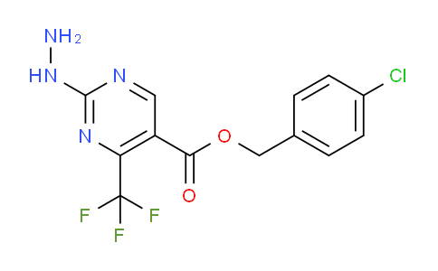 CAS No. 175137-33-4, 4-Chlorobenzyl 2-hydrazinyl-4-(trifluoromethyl)pyrimidine-5-carboxylate