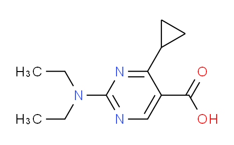 CAS No. 1283729-29-2, 4-Cyclopropyl-2-(diethylamino)pyrimidine-5-carboxylic acid