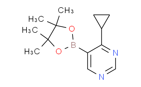 CAS No. 1375303-49-3, 4-Cyclopropyl-5-(4,4,5,5-tetramethyl-1,3,2-dioxaborolan-2-yl)pyrimidine