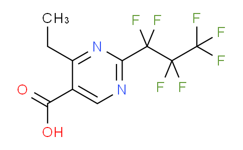 CAS No. 914201-17-5, 4-Ethyl-2-(perfluoropropyl)pyrimidine-5-carboxylic acid
