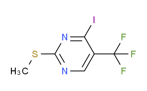 CAS No. 1393653-50-3, 4-Iodo-2-(methylthio)-5-(trifluoromethyl)pyrimidine