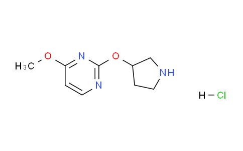CAS No. 1713160-82-7, 4-Methoxy-2-(pyrrolidin-3-yloxy)pyrimidine hydrochloride