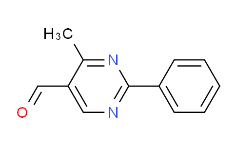 CAS No. 342405-36-1, 4-Methyl-2-phenylpyrimidine-5-carbaldehyde