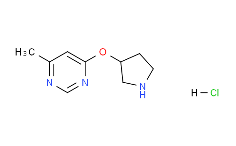 CAS No. 1707367-83-6, 4-Methyl-6-(pyrrolidin-3-yloxy)pyrimidine hydrochloride