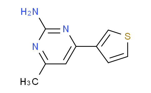 CAS No. 885950-01-6, 4-Methyl-6-(thiophen-3-yl)pyrimidin-2-amine
