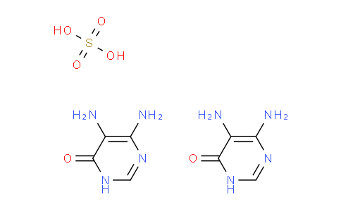 CAS No. 102783-18-6, 5,6-Diaminopyrimidin-4(3H)-one sulfate(2:1)