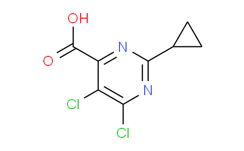 CAS No. 858956-27-1, 5,6-Dichloro-2-cyclopropylpyrimidine-4-carboxylic acid