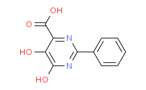 CAS No. 62222-38-2, 5,6-Dihydroxy-2-phenylpyrimidine-4-carboxylic acid