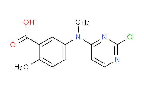 CAS No. 1394349-77-9, 5-((2-Chloropyrimidin-4-yl)(methyl)amino)-2-methylbenzoic acid