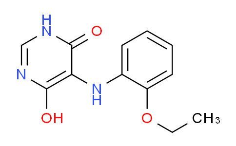 CAS No. 89595-66-4, 5-((2-Ethoxyphenyl)amino)-6-hydroxypyrimidin-4(3H)-one