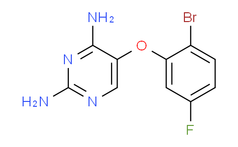 CAS No. 935534-20-6, 5-(2-Bromo-5-fluorophenoxy)pyrimidine-2,4-diamine