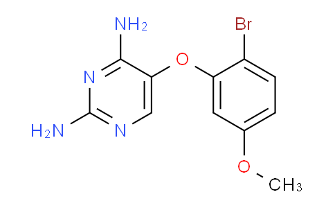 CAS No. 1620482-40-7, 5-(2-Bromo-5-methoxyphenoxy)pyrimidine-2,4-diamine