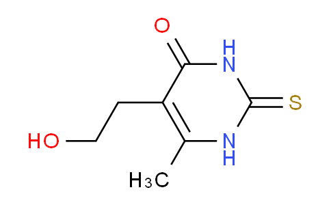 CAS No. 21585-16-0, 5-(2-Hydroxyethyl)-6-methyl-2-thioxo-2,3-dihydropyrimidin-4(1H)-one