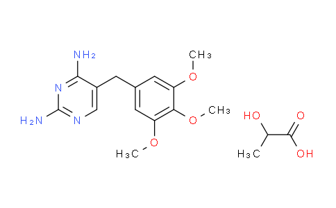CAS No. 23256-42-0, 5-(3,4,5-Trimethoxybenzyl)pyrimidine-2,4-diamine 2-hydroxypropanoate