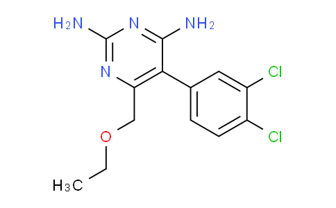 CAS No. 20535-58-4, 5-(3,4-Dichlorophenyl)-6-(ethoxymethyl)pyrimidine-2,4-diamine