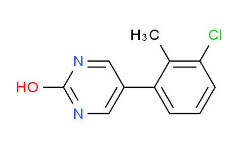 CAS No. 1111109-06-8, 5-(3-Chloro-2-methylphenyl)pyrimidin-2-ol