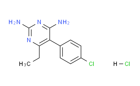 CAS No. 19085-09-7, 5-(4-Chlorophenyl)-6-ethylpyrimidine-2,4-diamine hydrochloride