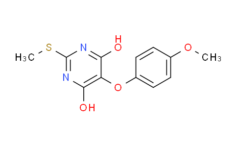 CAS No. 1375064-42-8, 5-(4-Methoxyphenoxy)-2-(methylthio)pyrimidine-4,6-diol