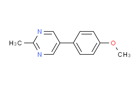 CAS No. 82525-20-0, 5-(4-Methoxyphenyl)-2-methylpyrimidine