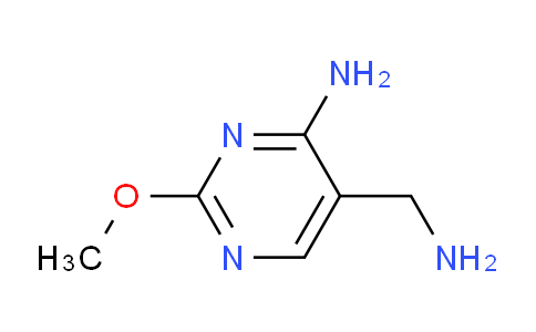 CAS No. 35733-96-1, 5-(Aminomethyl)-2-methoxypyrimidin-4-amine