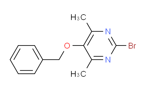 CAS No. 1204139-71-8, 5-(Benzyloxy)-2-bromo-4,6-dimethylpyrimidine