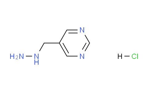 CAS No. 1427460-13-6, 5-(Hydrazinylmethyl)pyrimidine hydrochloride