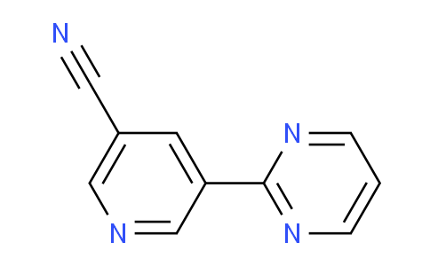 CAS No. 1346687-29-3, 5-(Pyrimidin-2-yl)nicotinonitrile