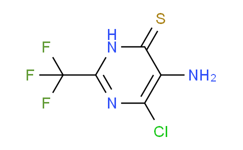 CAS No. 1598-59-0, 5-Amino-6-chloro-2-(trifluoromethyl)pyrimidine-4(3H)-thione