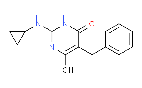 CAS No. 1379811-74-1, 5-Benzyl-2-(cyclopropylamino)-6-methylpyrimidin-4(3H)-one