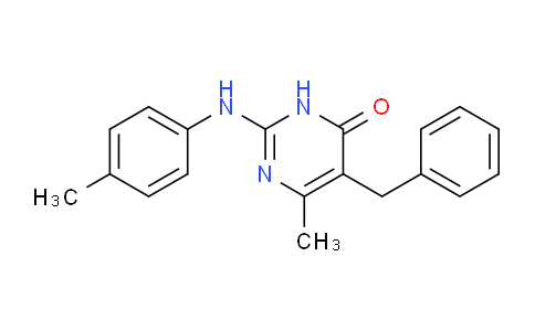 CAS No. 897305-73-6, 5-Benzyl-6-methyl-2-(p-tolylamino)pyrimidin-4(3H)-one