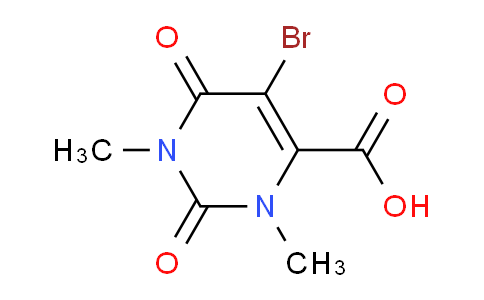 CAS No. 4623-25-0, 5-Bromo-1,3-dimethyl-2,6-dioxo-1,2,3,6-tetrahydropyrimidine-4-carboxylic acid