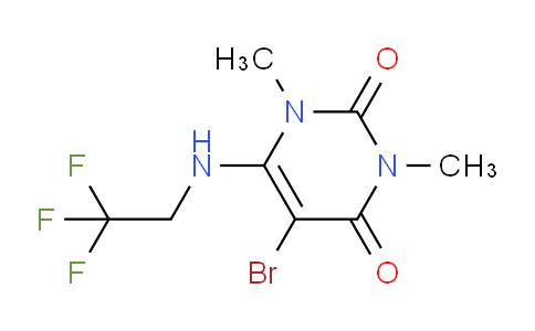 CAS No. 205528-94-5, 5-Bromo-1,3-dimethyl-6-((2,2,2-trifluoroethyl)amino)pyrimidine-2,4(1H,3H)-dione