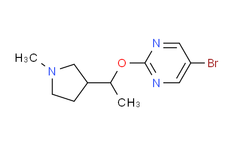 CAS No. 1707682-80-1, 5-Bromo-2-(1-(1-methylpyrrolidin-3-yl)ethoxy)pyrimidine