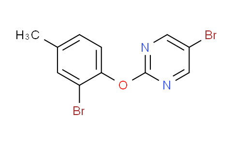CAS No. 1017789-01-3, 5-bromo-2-(2-bromo-4-methylphenoxy)pyrimidine