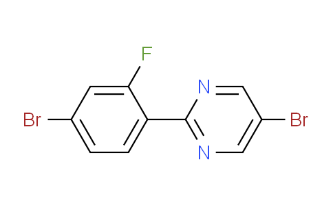 CAS No. 1260808-05-6, 5-Bromo-2-(4-bromo-2-fluorophenyl)pyrimidine