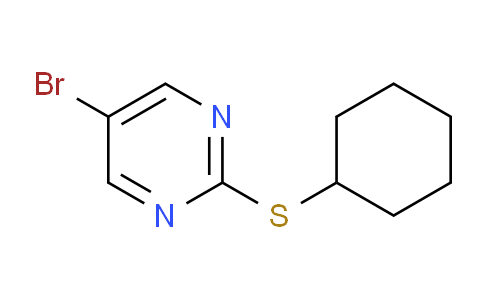 CAS No. 1242336-56-6, 5-Bromo-2-(cyclohexylthio)pyrimidine