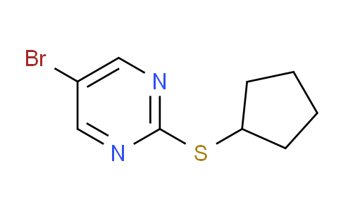 CAS No. 1330750-21-4, 5-Bromo-2-(cyclopentylsulfanyl)pyrimidine