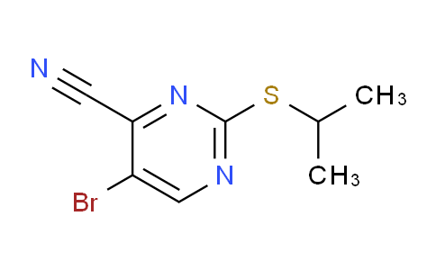 CAS No. 1706451-74-2, 5-Bromo-2-(isopropylthio)pyrimidine-4-carbonitrile