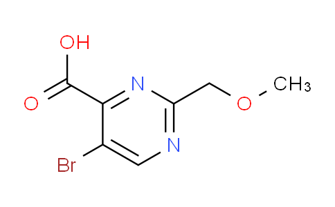 CAS No. 1267654-44-3, 5-Bromo-2-(methoxymethyl)pyrimidine-4-carboxylic acid