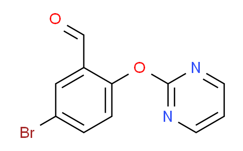 CAS No. 1260876-77-4, 5-Bromo-2-(pyrimidin-2-yloxy)benzaldehyde