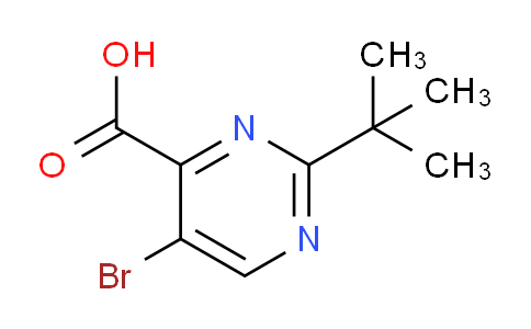 CAS No. 59950-52-6, 5-Bromo-2-(tert-butyl)pyrimidine-4-carboxylic acid