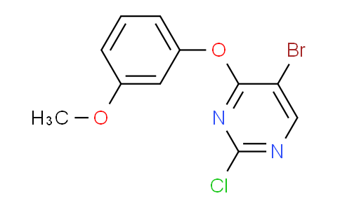 CAS No. 1229186-65-5, 5-Bromo-2-chloro-4-(3-methoxyphenoxy)pyrimidine