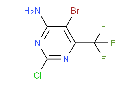 CAS No. 1823954-38-6, 5-Bromo-2-chloro-6-(trifluoromethyl)pyrimidin-4-amine
